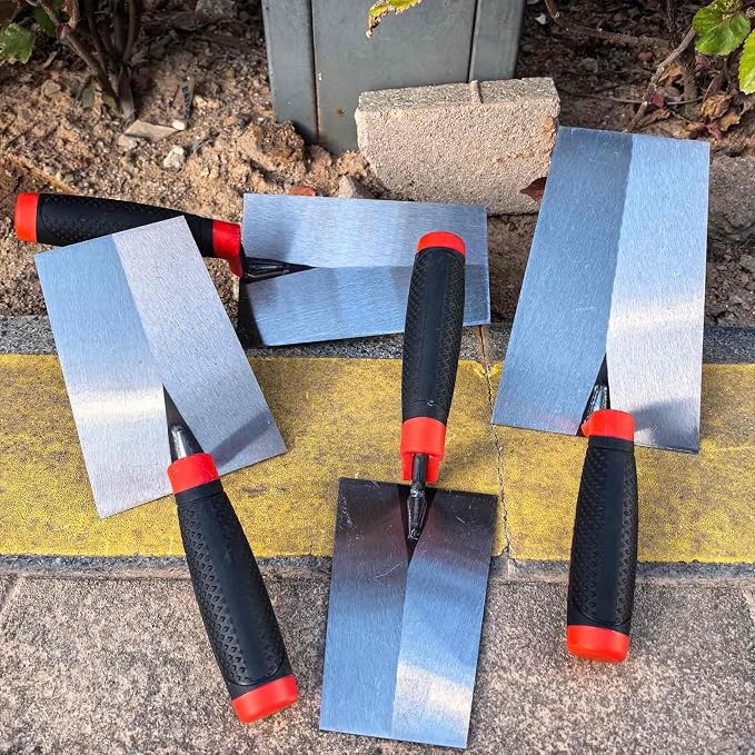 4 Pcs Bucket Margin Trowel Set, 1.2mm Carbon Steel - Image 6