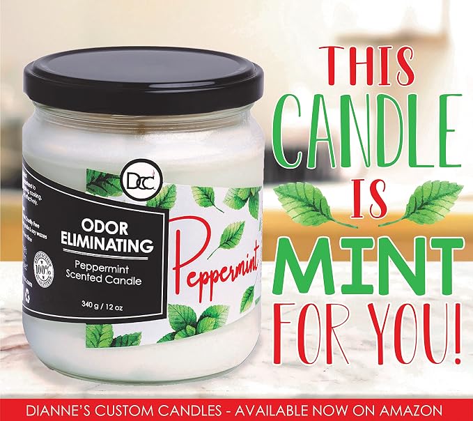 Peppermint Odor Eliminating Highly Fragranced Candle - Image 7