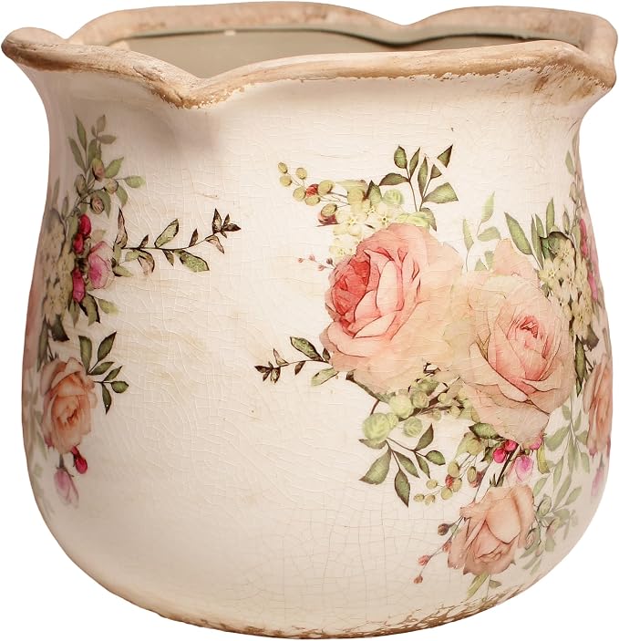 Ceramic Flower Vase, Rustic Farmhouse Vases & Planting Pots by XiaanJiaju