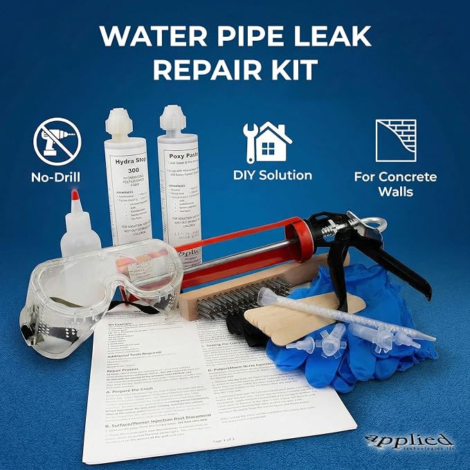 Pipe Penetration Leak Repair Foam Kit, Gaps Up to 1in | Expanding Compound - Image 3