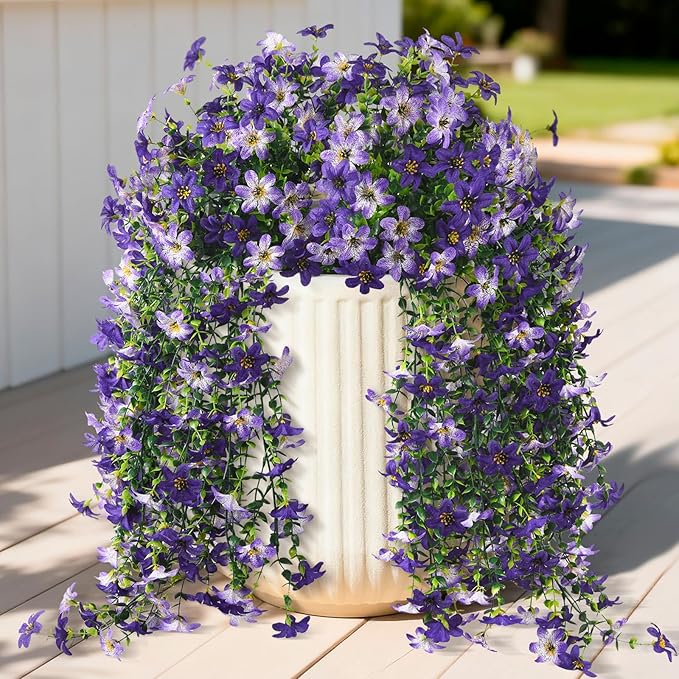 Artificial Fake Hanging Flowers Plants by INQCMYPlantRack