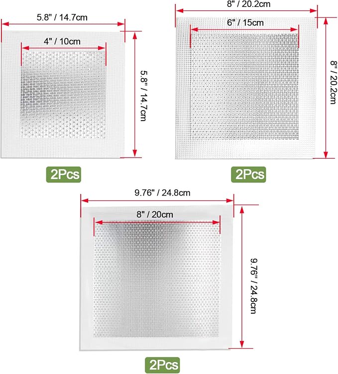 6pcs 4/6/8 Inch Drywall Repair Patch | Patch Mesh, Screen Patch Repair - Image 4
