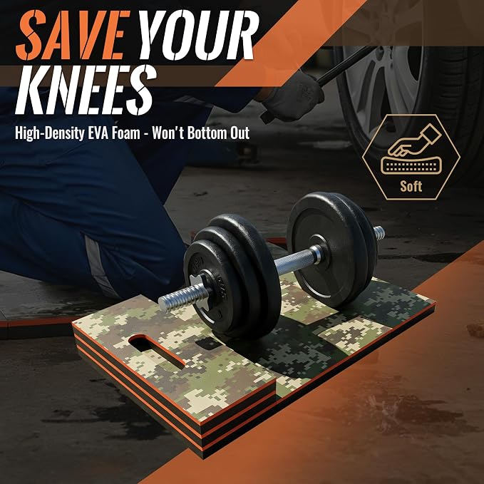 Mechanic Mat, 47.2 x 15.7 x 1 Inch Foldable Mechanic Kneeling Pad - Image 3