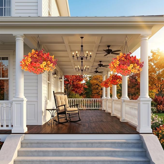 Daynight 2 Set Artificial Outdoor Fall Flowers - Image 6