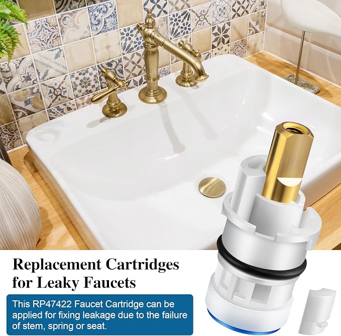 Enhon 2 Pack Faucet Cartridges, Compatible - Image 4