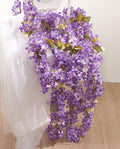 Artificial Flower Garland 2pcs 5.6ft Hydrangea Vine Decor, Hanging Faux by PONKING