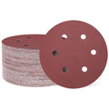 HARFINGTON 100 Pcs 6 Inch Sanding Discs 800 Grit Red Aluminum Oxide 6 Hole | by HARFINGTON