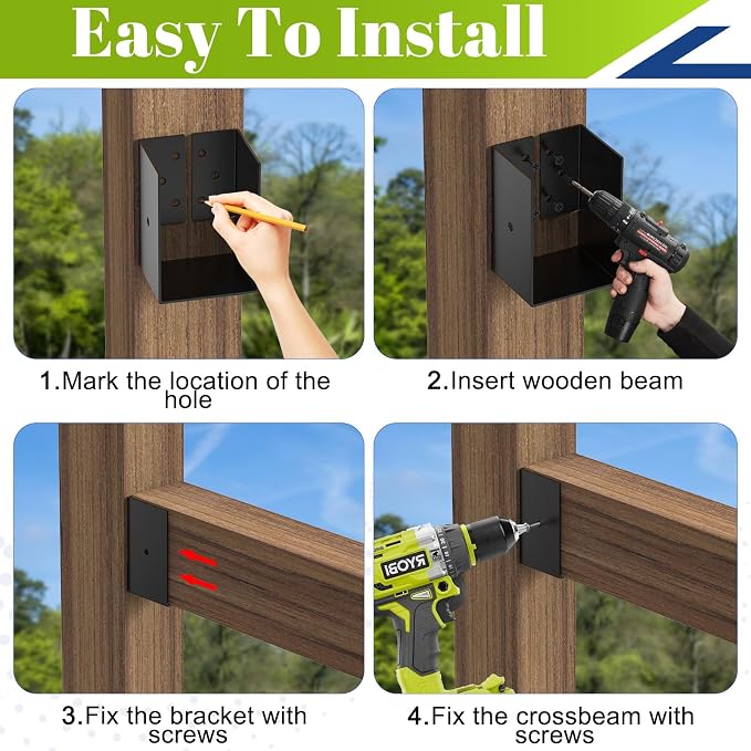 4"x6" Outdoor Concealed Mount Joist Hangers - Image 3