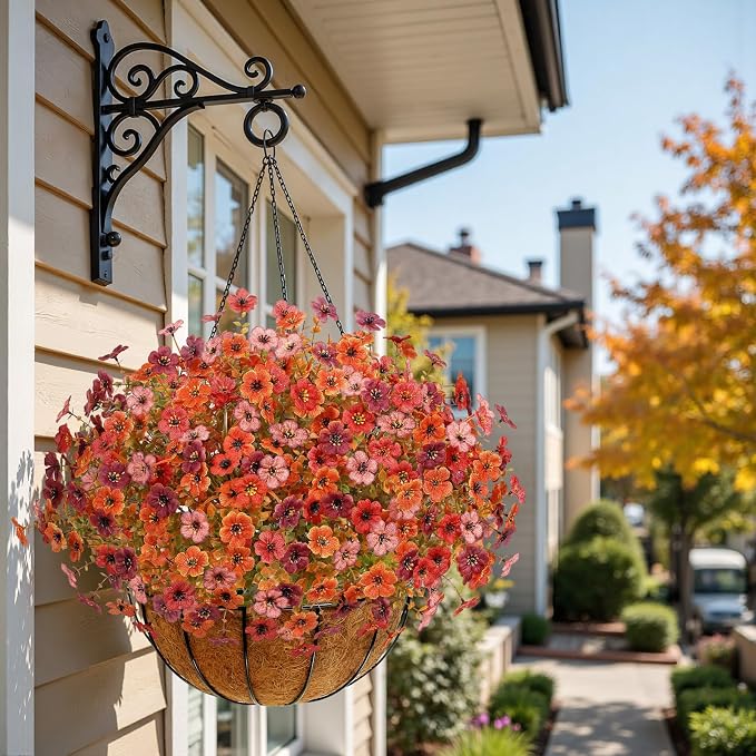 Alupssuc 48 Bundles Artificial Fall Flowers, UV Resistant Faux Mums Porch | - Image 5