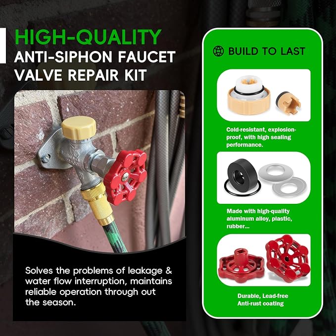 2Pack Universal Outdoor Faucet Repair Kit - Image 3