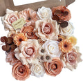 FACINOC Roses Artificial Flowers Dusty Nude Fake Flower by FACINOC