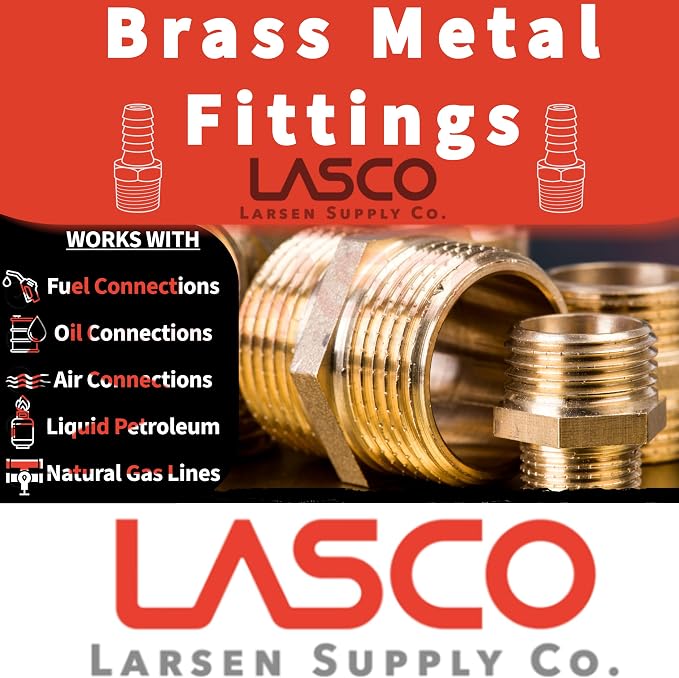 LASCO 17-4613 1/4-Inch Flare by 3/8-Inch Female Pipe Thread Brass Adapter - Image 3