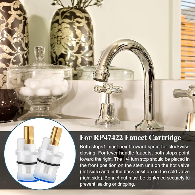 Enhon 2 Pack Faucet Cartridges, Compatible - Image 6