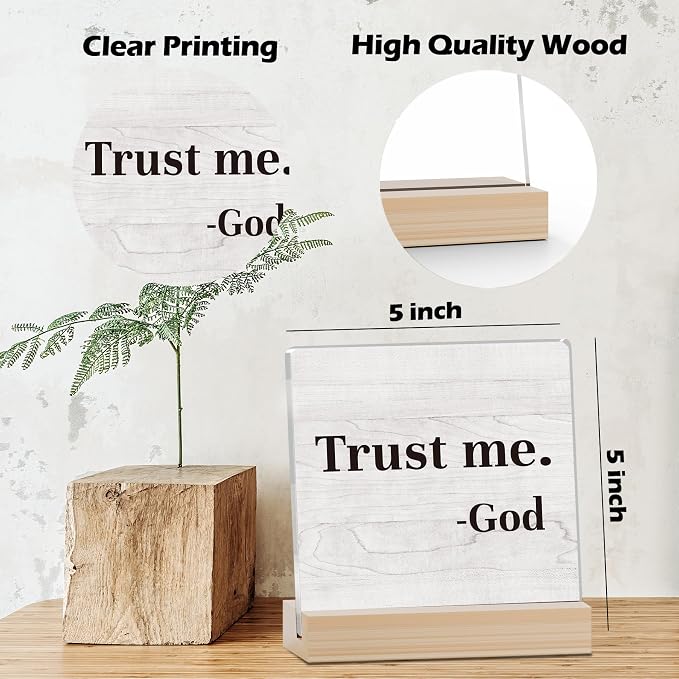 Farmhouse Decor, Acrylic Christian God Home Decorations, Aesthetic Entry Way - Image 2