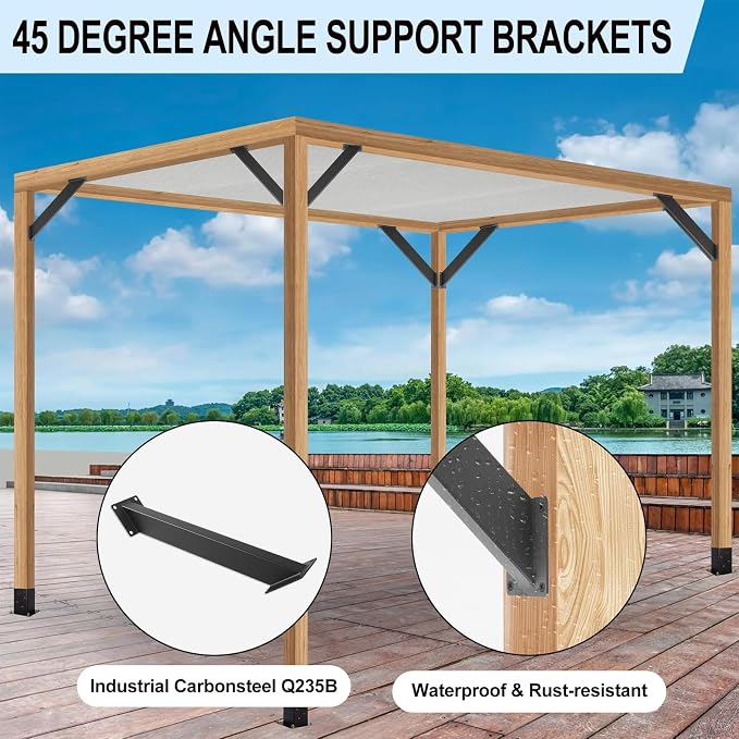 8 Pcs 45 Degree Angle Support Brackets - Image 5