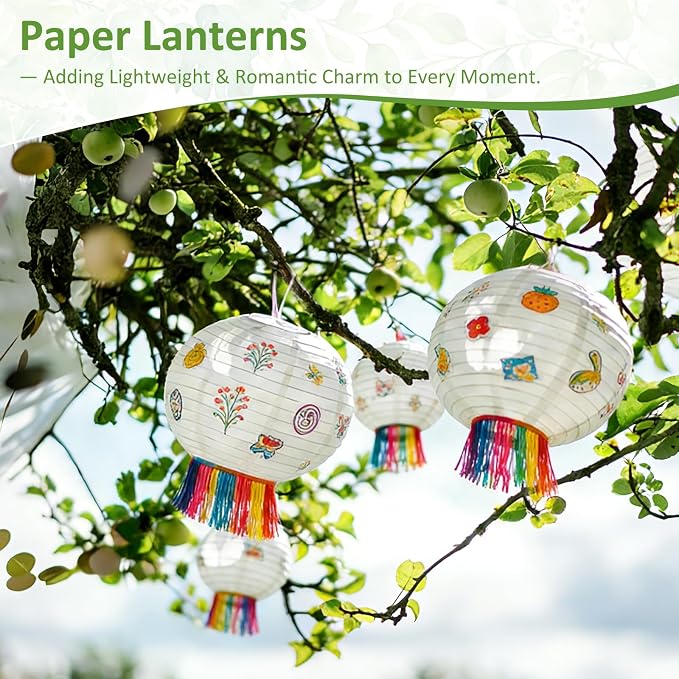 8 PCS Paper Lanterns, Home Decor, Party Decoration - Image 7