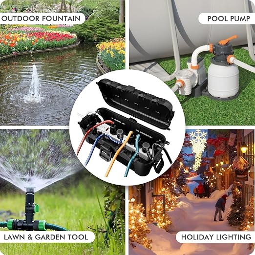 RESTMO Outdoor Electrical Box Waterproof, Extension Cord Cover | IP54 - Image 7