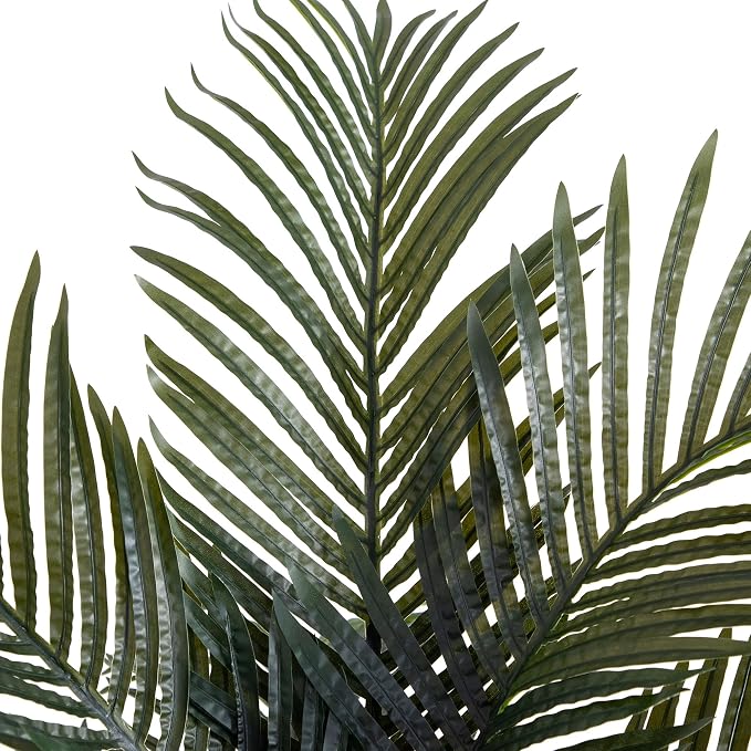 Nearly Natural 6ft Golden Cane Palm Tree, Artificial Double Stalk - Image 3