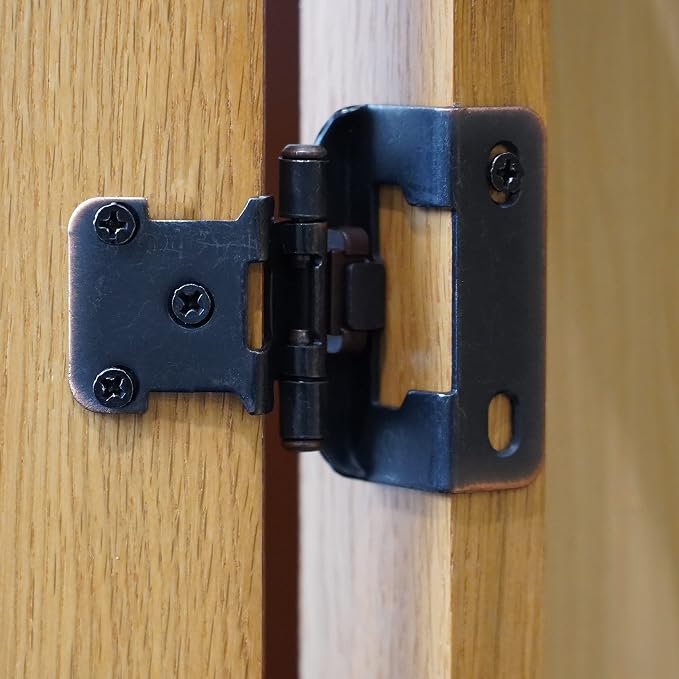 10 Pack Oil Rubbed Bronze Cabinet Hinges - Image 7