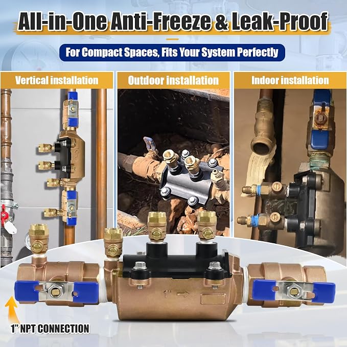 1-350 1" Double Check Backflow Preventer - Image 4