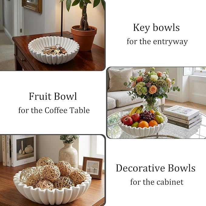 Decorative Bowls for Home Decor | Medium Model Fruit Bowl for Kitchen Counter - Image 8