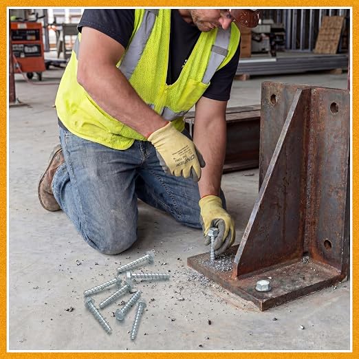 Hicarer 100 Pack 3/8" x 3" Concrete Screws Galvanized - Image 6