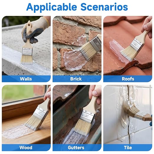 Transparent Waterproof Sealant 1Gallon, Bonds to roofs, concrete & wood - Image 5