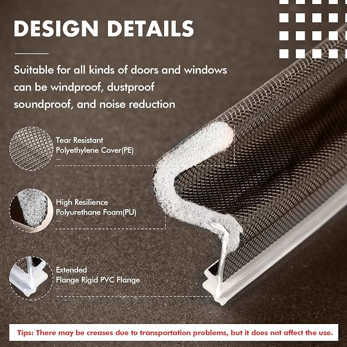 BBTO Weather Stripping Door Window Seal V-Shaped Foam Kerf, 40 Feet, - Image 4