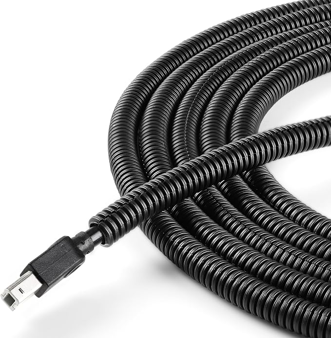 Split Wire Loom 1/4 Inch 6.6FT, Wire Protector Tubing by YCLYC