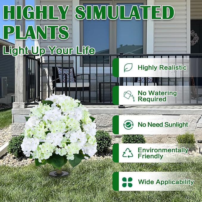 Set of 2 Artificial Hydrangea Tree - Image 2