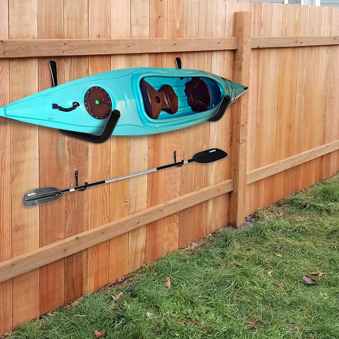 Heavy Duty Garage Storage Hooks, 100 LB Wall Mount Kayak Rack - Image 2
