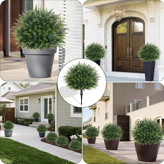 Artificial Plants Outdoor, Fake Bushes, Waterproof, Easy Installation, Ground - Image 7