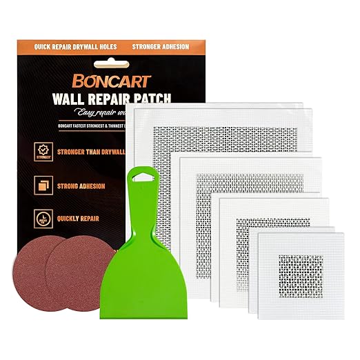 Boncart Self-Adhesive Drywall Repair Patch Kit, 8 Inch | Multiple Sizes Self by BONCART