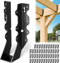 50 Pcs Black 2x8 Joist Hanger, LU28 18 Gauge Double Shear Face Mount Joist by Chenteel