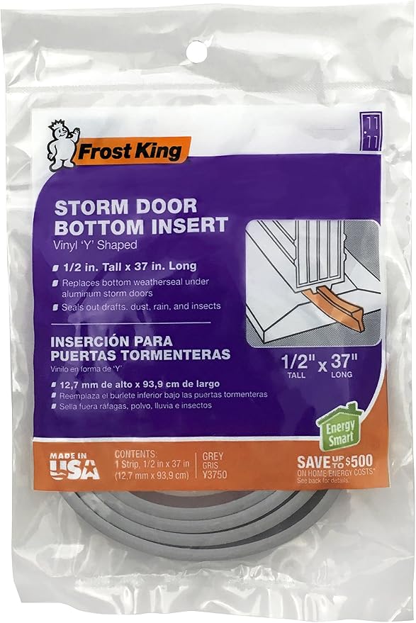 Thermwell Y3750 1/2-Inch x 37-Inch Vinyl Y Shaped Storm Door Bottom Replacement - Image 2