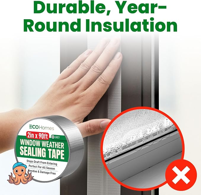 ECOHomes Window Weather Sealing Tape | Weather Stripping Tape, To Stop Drafts - Image 2
