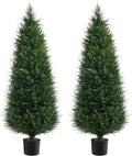 Chillchard 2Pack 6FT Artificial Cedar Tree, UV Resistant Fake Pine Tree | by Chillchard
