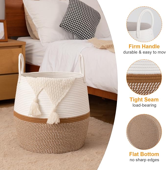 OIAHOMY 60L Blanket Basket - Image 3