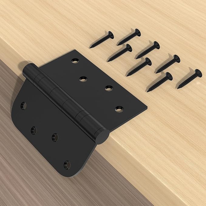 Stainless Steel Ball Bearing Door Hinges, 4x4 Inch Matte Black, Heavy Duty - Image 6