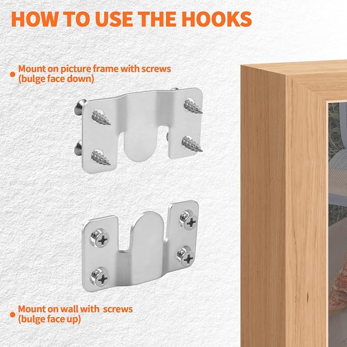4 Pairs Stainless Steel Flush Mount Bracket, Interlocking Heavy Duty Photo - Image 5