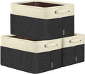 BALEINE 3 Pack Fabric Closet Storage Bins by BALEINE