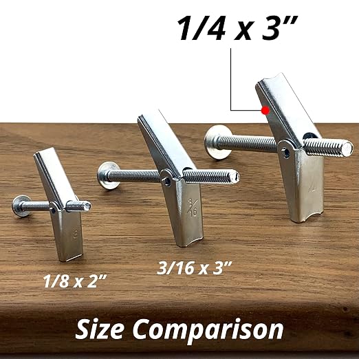 HASWARE Toggle Bolt Zinc Plated Steel and Wing Nut - Image 6