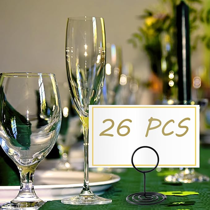 Table Number Holders, Photo Holder | Picture Holder, Cards Stand Name Menu Clips - Image 3