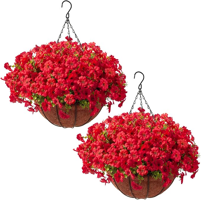 Hananona 24 Pcs Artficial Outdoor Flowers by HANANONA
