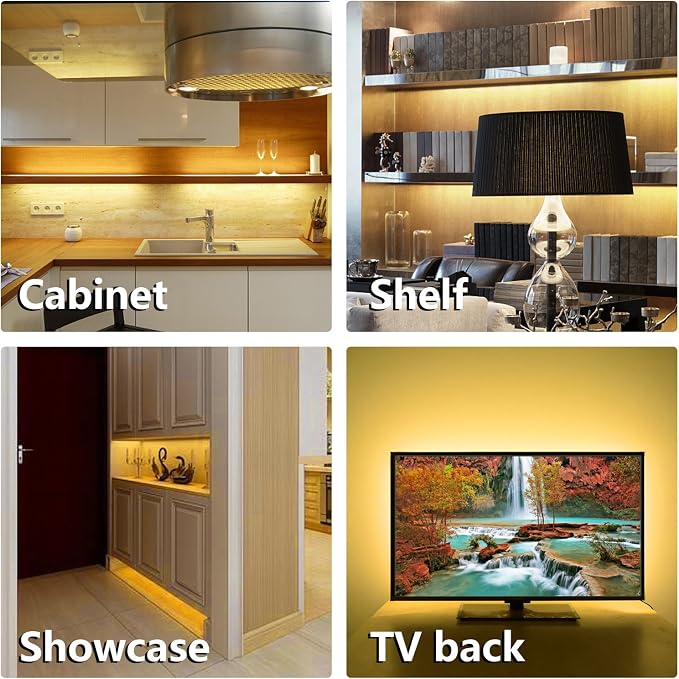 WOBANE Under Cabinet LED Lighting Kit, Dimmable Strip Lights - Image 7
