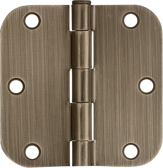 Design House Interior Door Hinge, Antique Brass | 5/8" Radius, Traditional - Image 2