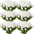 Janinka 100pcs Artificial Tulip Flowers Fake PU Tulips Faux Latex Bouquet by Janinka