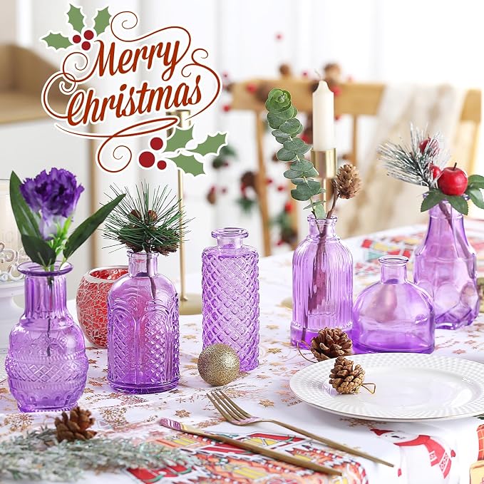 Bud Vases for Centerpieces Wedding, Flower Vases in Bulk for Rustic Home Decor - Image 2