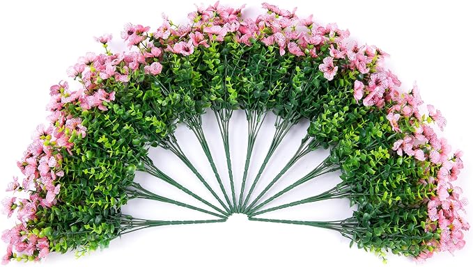florisso Artificial Flowers for Outdoors Daisy 12 Bundles for Decor | Faux - Image 6