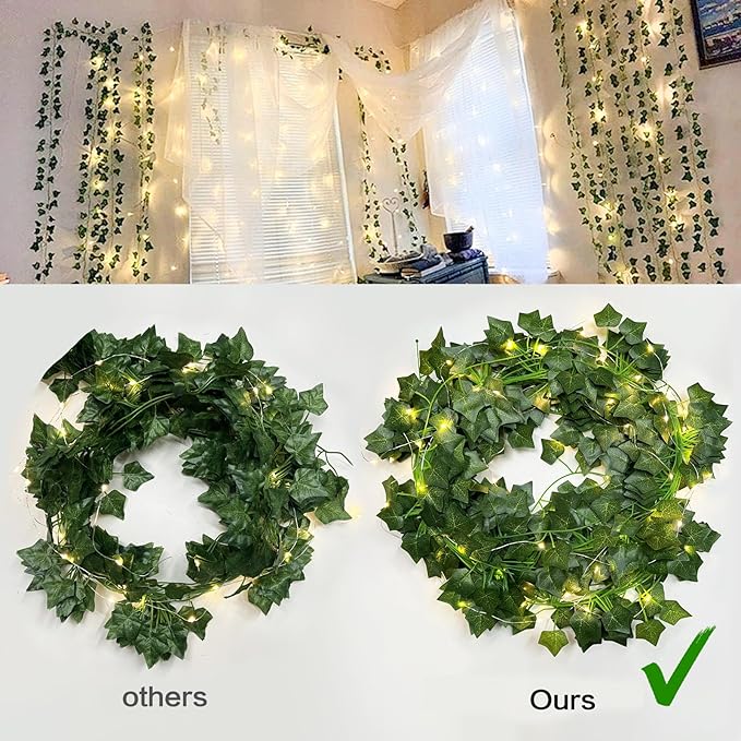 RECUTMS 12 Pack 86Ft Fake Ivy Vines - Image 3